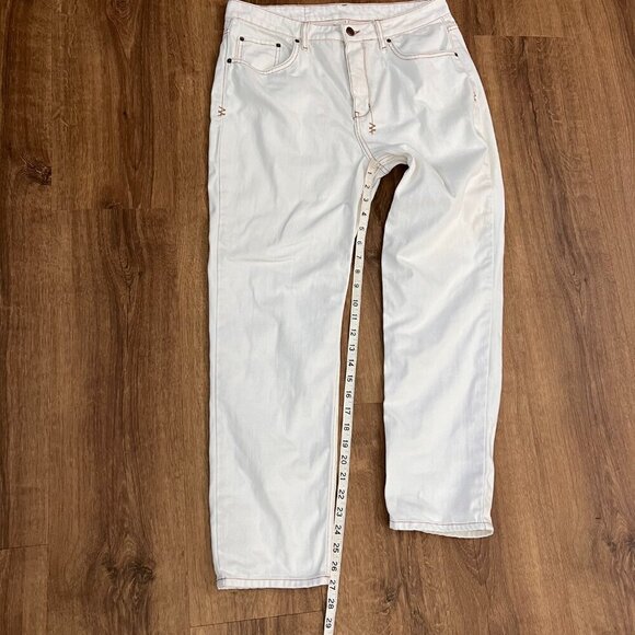 Ksubi White Jeans Back Cross Embroidery Branding Sz 31 - Picture 7 of 11